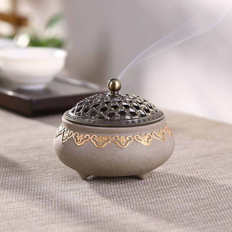 Ceramic Three-legged Incense Burner 8