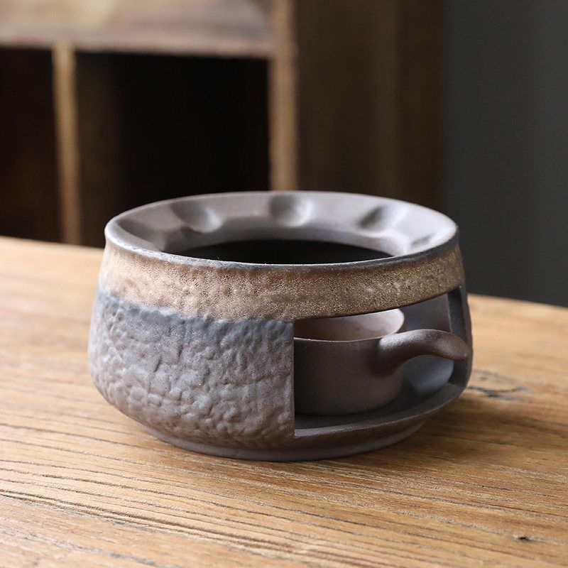 Stoneware incense burner tea warmer 6