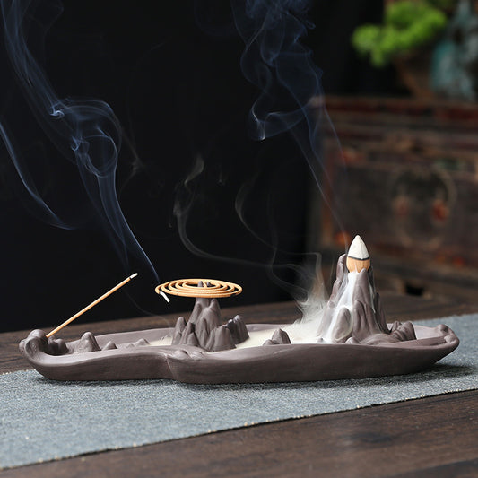 Mountain Backflow Incense Burner