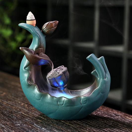 Water Falling Lotus Pendant LED 2