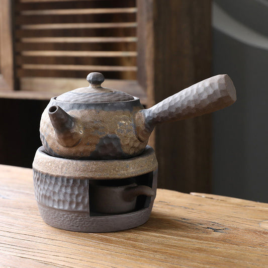 Stoneware incense burner tea warmer 5