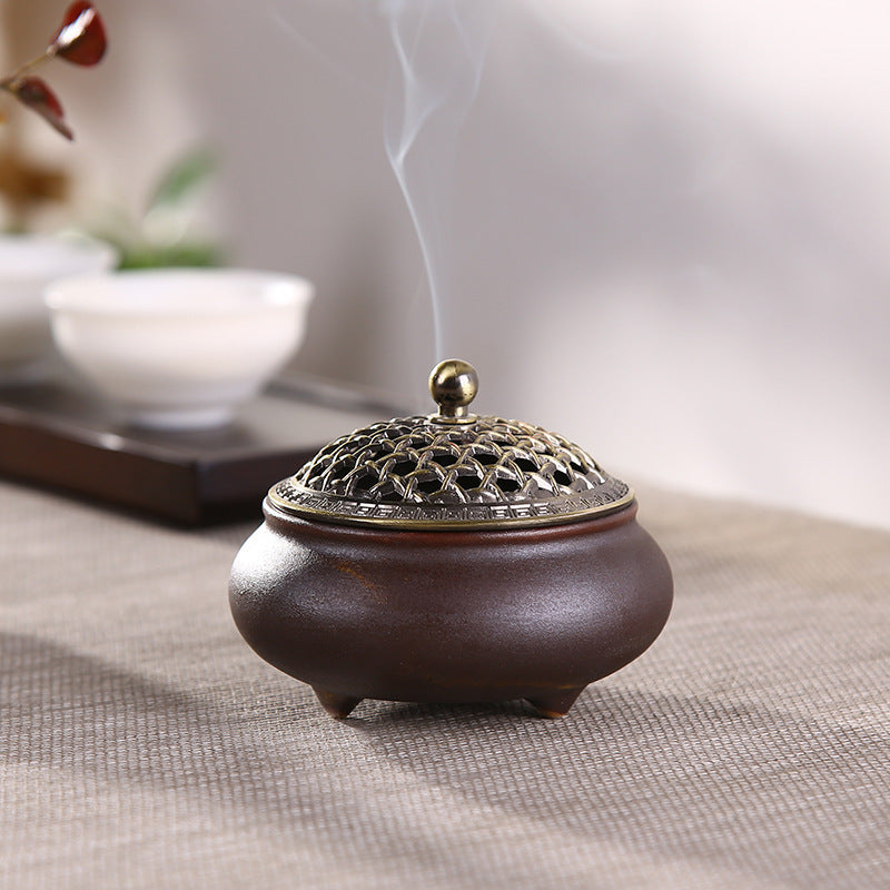 Ceramic Three-legged Incense Burner 6