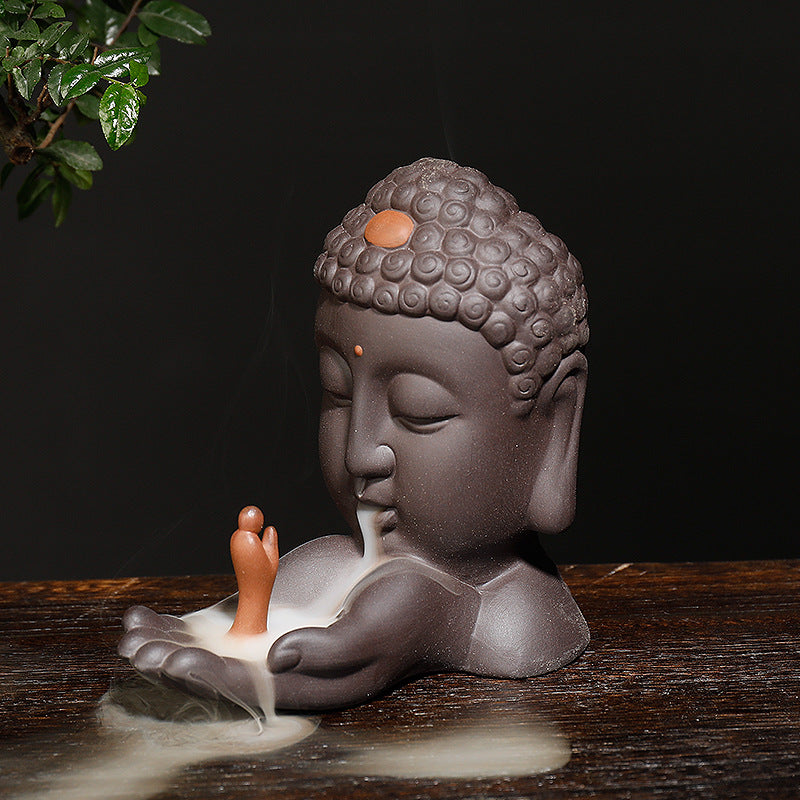 Zen Buddha Backflow Incense Burner