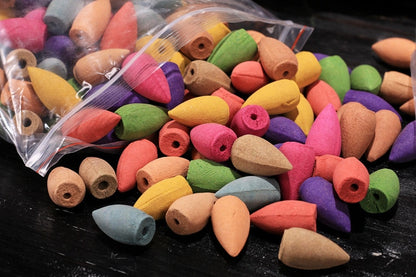 Natural Backflow Incense Cones (155 pcs)