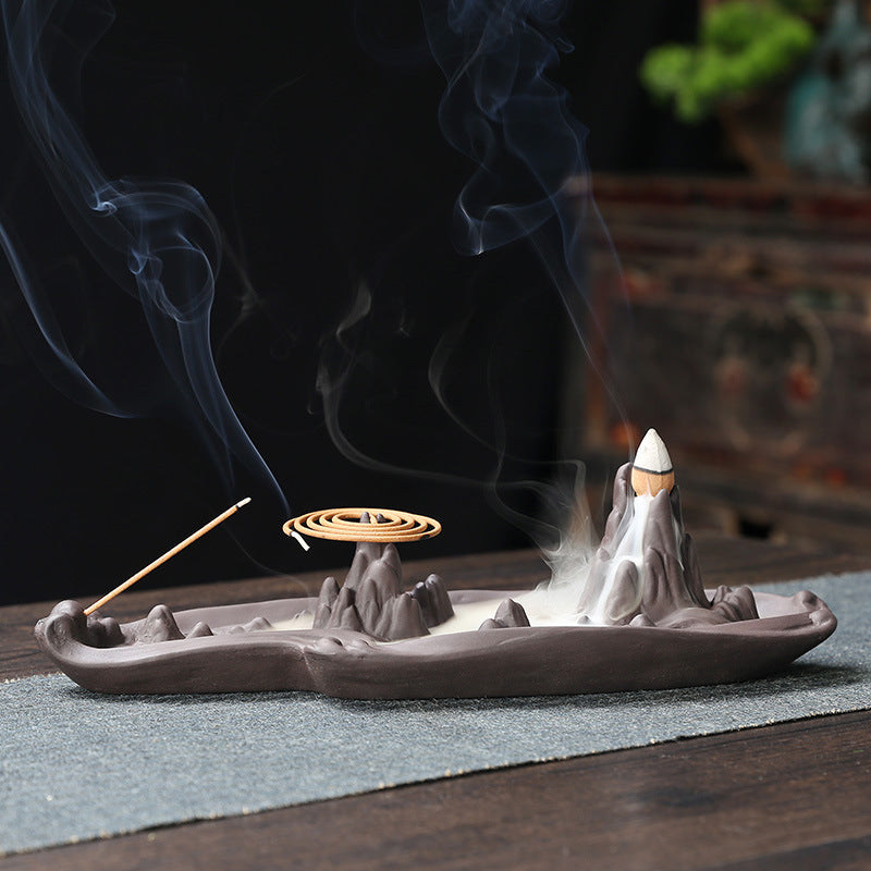 Mountain Backflow Incense Burner