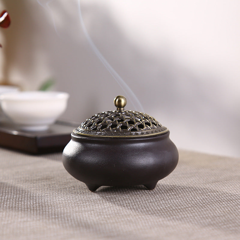 Ceramic Three-legged Incense Burner 14