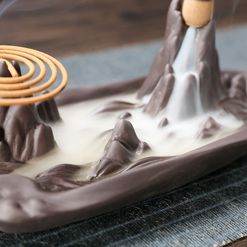 Mountain Backflow Incense Burner