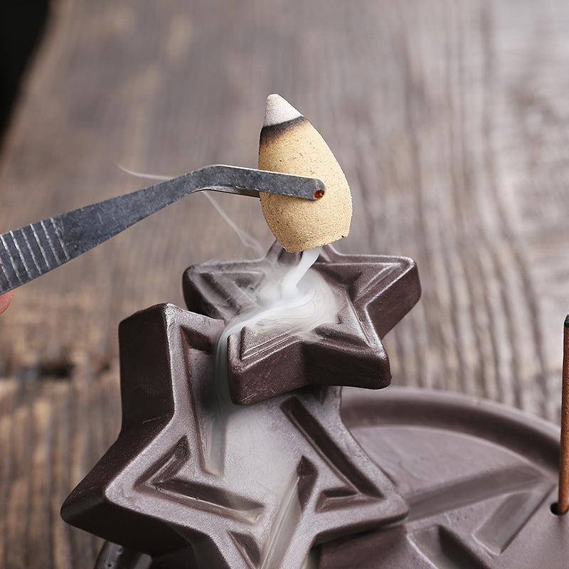 Purple Sand Backflow Incense Burner 2