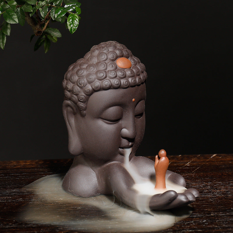 Zen Buddha Backflow Incense Burner
