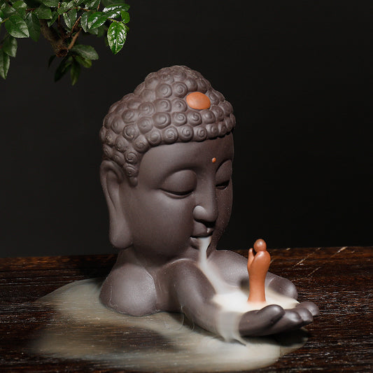 Zen Buddha Backflow Incense Burner