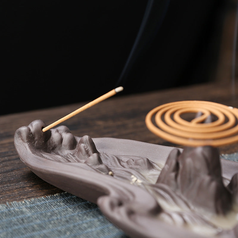 Mountain Backflow Incense Burner