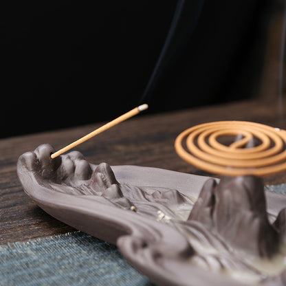 Mountain Backflow Incense Burner