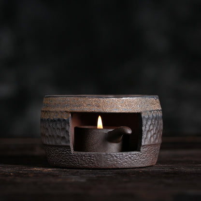 Stoneware incense burner tea warmer 10