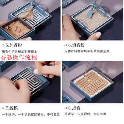 Pure Copper Burning Blue Incense Tools 24