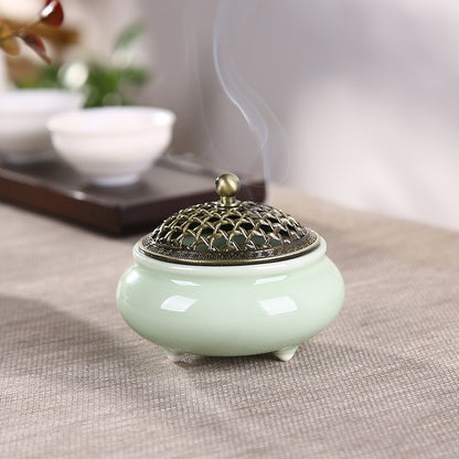 Ceramic Three-legged Incense Burner 10