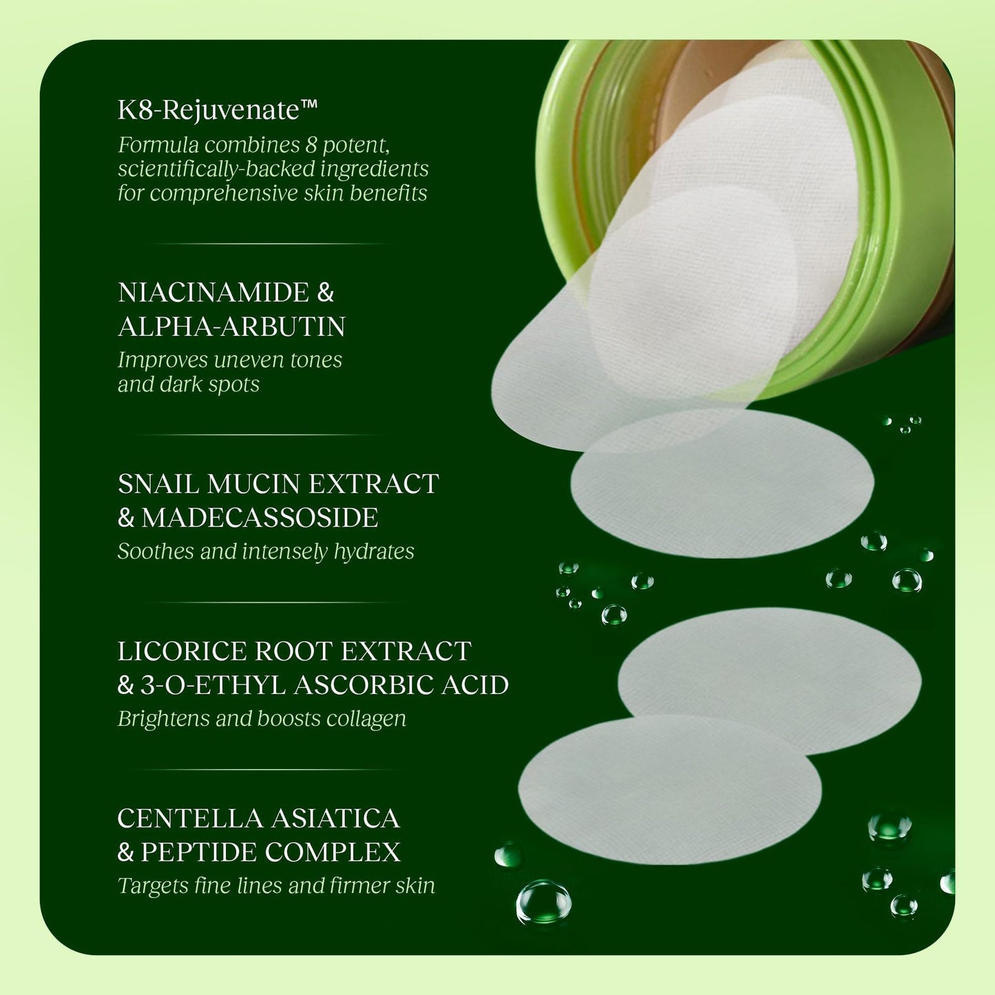Cucumber Hydrogel Cleansing Pads