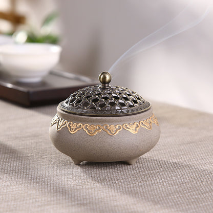 Ceramic Three-legged Incense Burner 9