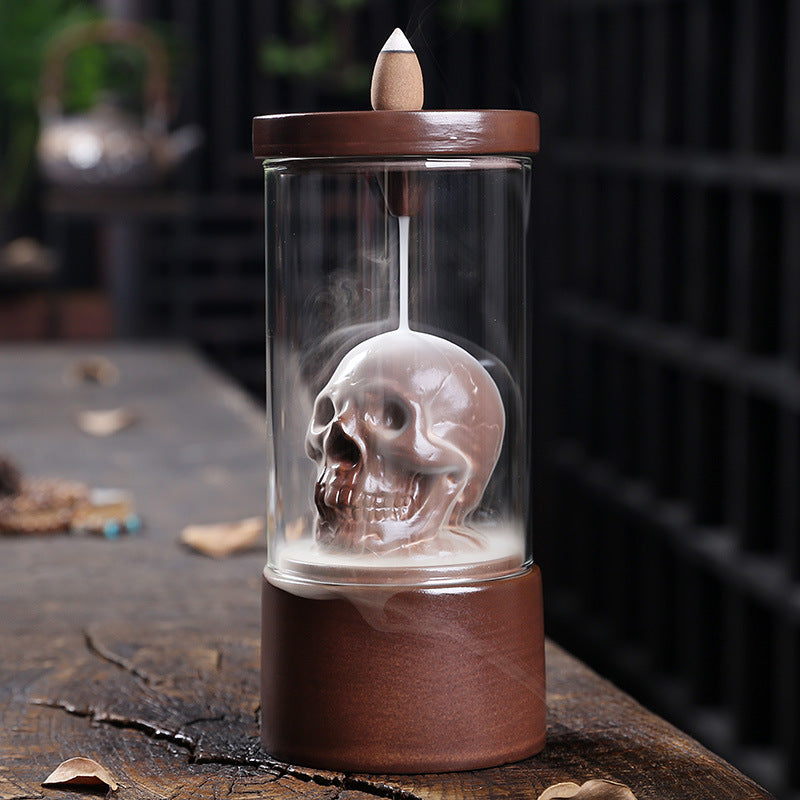 Skull Backflow Incense Burner